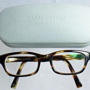 Warby Parker Green Tortoise Prescription Glasses